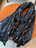 Chanel Fashion Multi Element Printed Thin Cashmere Long Scarf Shawl Size: 110 x 200 CM