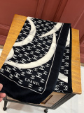 Chanel Elegant Camellia Logo Printed Cashmere Long Scarf Shawl Size: 100 x 200 CM