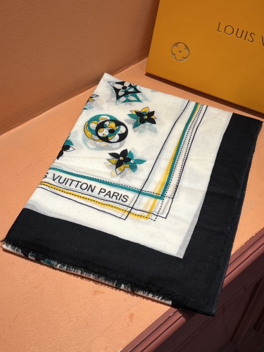 Louis Vuitton Fashion Logo Printed Thin Cashmere Long Scarf Shawl Size: 110 x 200 CM
