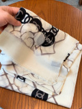 Chanel Fashion Camellia Logo Printed Cashmere Long Scarf Shawl Size: 110 x 200 CM