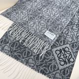 Loewe New Classic Embroidered Logo Jacquard Scarf