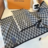 Louis Vuitton Classic Versatile Checkered Cashmere Scarf Size: 45 x 200 CM