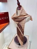 Gucci Classic GG Printed Silk Square Scarf Size: 90 x 90 CM