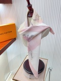 Louis Vuitton Fashion Logo Printed Silk Square Scarf Size: 90 x 90 CM