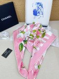 Chanel Fashion Floral Printed Silk Square Scarf Size: 90 x 90 CM