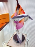 Louis Vuitton Fashion Logo Printed Silk Square Scarf Size: 90 x 90 CM