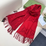 Gucci New Classic GG Jacquard Double Sided Cashmere Scarf Size: 45 x 200 CM