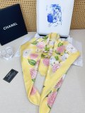 Chanel Fashion Floral Printed Silk Square Scarf Size: 90 x 90 CM