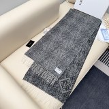 Loewe New Classic Embroidered Logo Jacquard Scarf