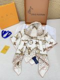 Louis Vuitton Fashion Logo Printed Silk Square Scarf Size: 90 x 90 CM