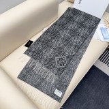 Loewe New Classic Embroidered Logo Jacquard Scarf