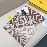 Fendi Fashion FF Jacquard Gradient Double Sided Cashmere Tassel Scarf Size: 35 x 180 CM