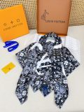 Louis Vuitton Fashion Elegant Versatile Logo Printed Silk Square Scarf Size: 90 x 90 CM