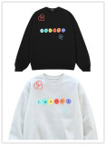 Chanel Couple Fashion Colorful Logo Letter Printed Fleece Round Neck Sweatshirt