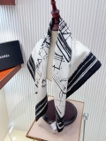 Chanel Fashion Elegant Versatile Silk Square Scarf Size: 90 x 90 CM