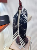 Chanel Fashion Elegant Versatile Silk Square Scarf Size: 90 x 90 CM
