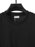 Dior Classic Embroidered Signature Logo T-shirt Couple Versatile Loose Short Sleeves