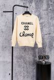 Chanel Classic Versatile Letter Logo Jacquard Round Neck Knitted Sweater One Size (40-60 kg)