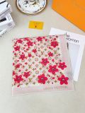 Louis Vuitton Fashion Elegant Versatile Logo Printed Silk Square Scarf Size: 60 x 60 CM