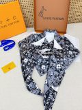Louis Vuitton Fashion Elegant Versatile Logo Printed Silk Square Scarf Size: 90 x 90 CM