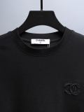 Chanel Classic Simple Embroidered Logo Short Sleeve Couple Versatile Casual T-shirt