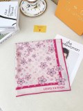 Louis Vuitton Fashion Elegant Versatile Logo Printed Silk Square Scarf Size: 60 x 60 CM