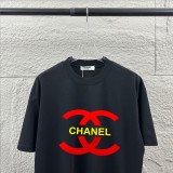 Chanel Classic Logo Printed Short Sleeve Couple Versatile Casual T-shirt