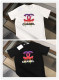 Chanel New Fashion Melts CC Printed Short Sleeve Couple Versatile Casual T-shirt