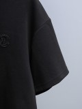 Chanel Classic Simple Embroidered Logo Short Sleeve Couple Versatile Casual T-shirt