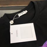 Chanel New Fashion Melts CC Printed Short Sleeve Couple Versatile Casual T-shirt