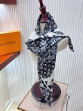Louis Vuitton Fashion Elegant Versatile Logo Printed Silk Square Scarf Size: 90 x 90 CM