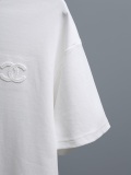 Chanel Classic Simple Embroidered Logo Short Sleeve Couple Versatile Casual T-shirt