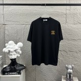 Chanel Classic Embroidered Logo Short Sleeve Couple Loose Casual T-shirt