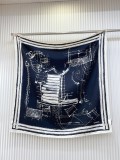 Chanel Fashion Elegant Versatile Silk Square Scarf Size: 90 x 90 CM