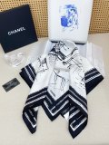 Chanel Fashion Elegant Versatile Silk Square Scarf Size: 90 x 90 CM