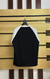 Chanel New Fashion Simple Splicing Short Sleeve Couple Versatile Casual T-shirt