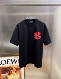 Balenciaga 26SS Fashion Personalized Logo Printed T-shirt Unisex Loose Casual Short Sleeve