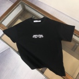 Off White Fashion Flower Logo Printed T-shirt Couple Loose Casual Short Sleeve
