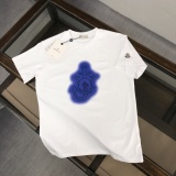 Moncler Fashion Logo Printed T-shirt Unisex Loose Casual Short Sleeve