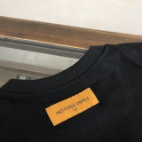 Louis Vuitton Fashion Simple Embroidered Clover T-shirt Couple Loose Casual Short Sleeve