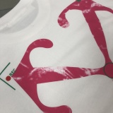 Off White Classic Arrow Logo Printed T-shirt Couple Loose Casual Short Sleeve
