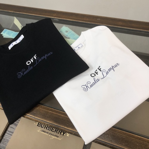Off White Classic Simple Logo Printed T-shirt Couple Loose Casual Short Sleeve