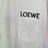 Loewe 26SS Simple Pocket Embroidered Logo T-shirt Unisex Casual Versatile Short Sleeve