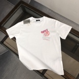 Balenciaga x Gucci Fashion Logo Printed T-shirt Couple Loose Casual Short Sleeve