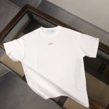 Off White Classic Arrow Logo Printed T-shirt Couple Loose Casual Short Sleeve