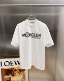 Moncler 26SS Classic Foam Logo Printed T-shirt Unisex Loose Casual Short Sleeve