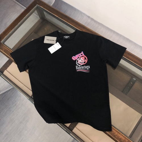 Balenciaga x Gucci Fashion Logo Printed T-shirt Couple Loose Casual Short Sleeve