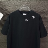 Dior 26SS Simple Pocket Embroidered Logo T-shirt Unisex Casual Versatile Short Sleeve