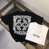 Off White Fashion Flower Logo Printed T-shirt Couple Loose Casual Short Sleeve