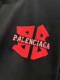 Balenciaga 26SS Fashion Personalized Logo Printed T-shirt Unisex Loose Casual Short Sleeve